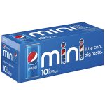Pepsi Soda， Mini Cans， 7.5 Ounce (Pack of 10)